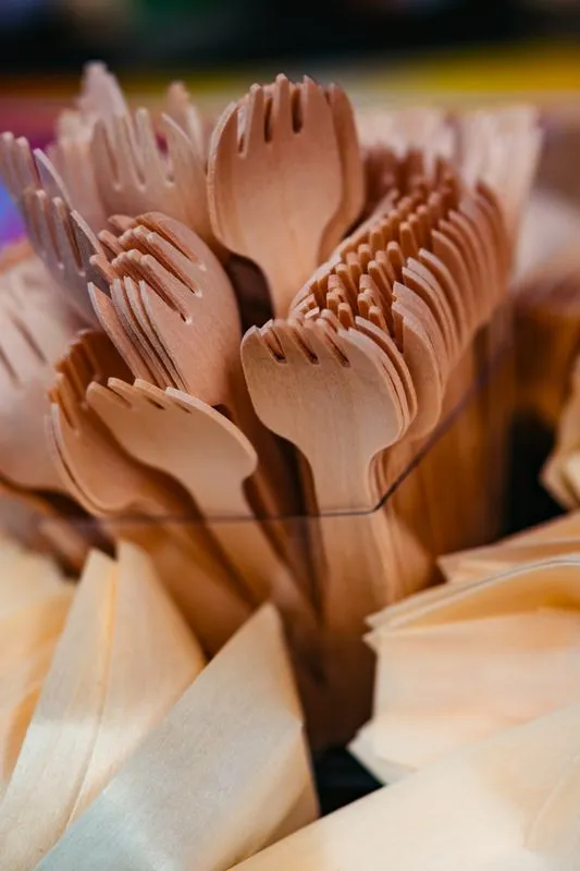 Wooden Spoons, Forks & Cups — biodegradable, bulk export product | Go Green Organix
